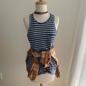 GAP Stripe Tank Top With Pocket